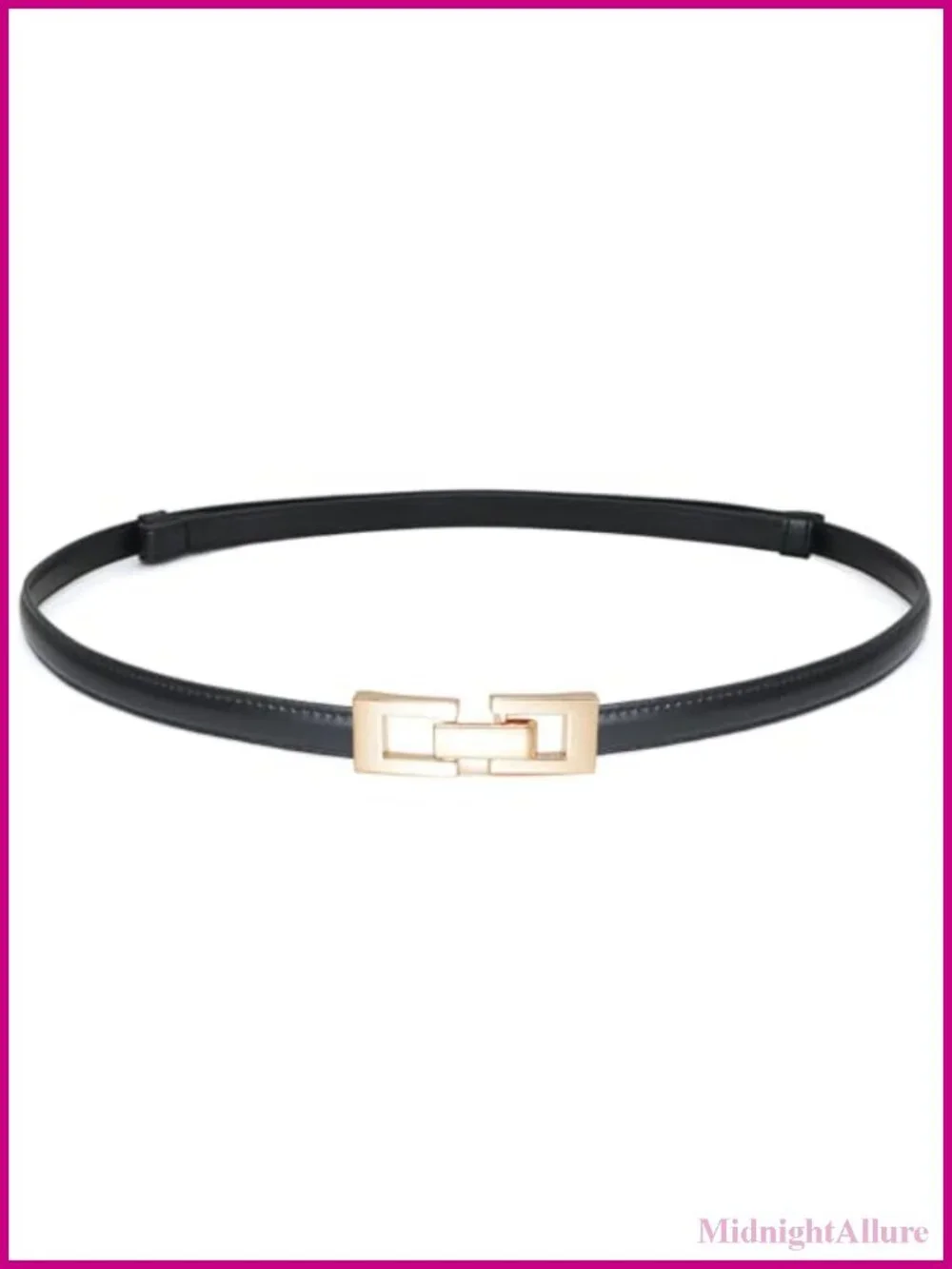 Skinny Faux Leather Belt Thin PU Leather Waist Belt for Dresses Jeans